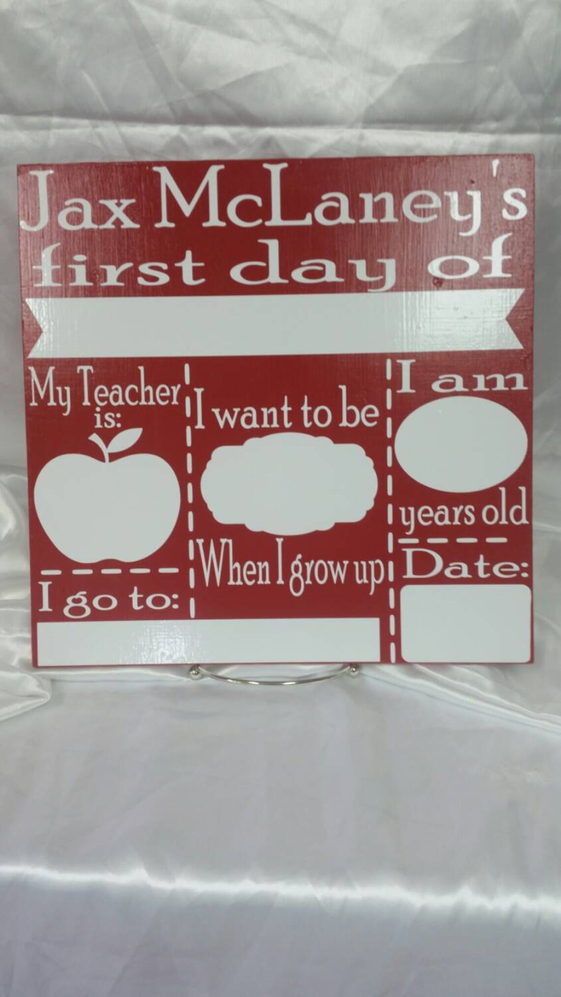 PERSONALIZED Reversible Dry Erase First Day/last Day of School Etsy