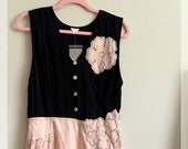 NWT Anthropologie Vintage Dress SnaK Dress Size 12 Silk Vintage Dress Pink and Black Vintage Floral Sleeveless Long Dres
