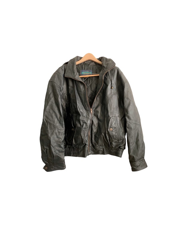 90s leather jacket - Gem
