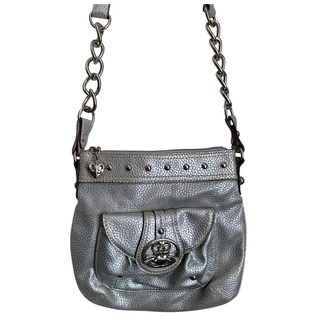Porte-clés Vintage Kathy Van Zeeland Cristaux Roses Couronne Royale