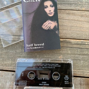 Vintage CHER Cassette Tape | 80s Cher Tape | Half Breed | Cher Music | 80s Music
