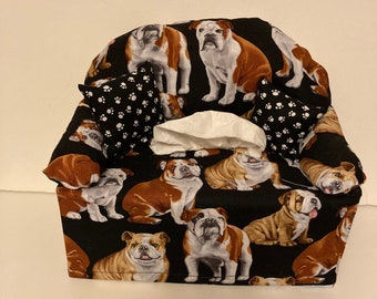 sofa tissue box cover--dogs, boxers