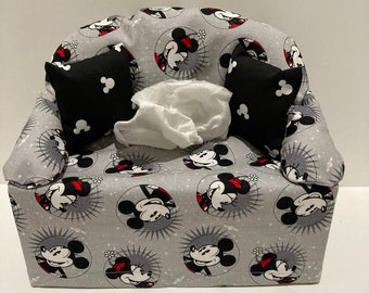 sofa couch tissue box cover-- Mickey Mouse with matching pillows