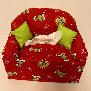 sofa tissue box cover-- The Grinch