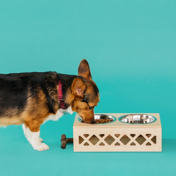 Small Pet Bowl // Apple Crate // Milk Crate Dog Dish // Food Storage for Pets // Cat Feeder