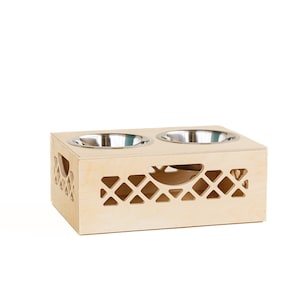 Pet Bowl // Apple Crate // Milk Crate Dog Dish // Food Storage for Pets // Cat Feeder image 7