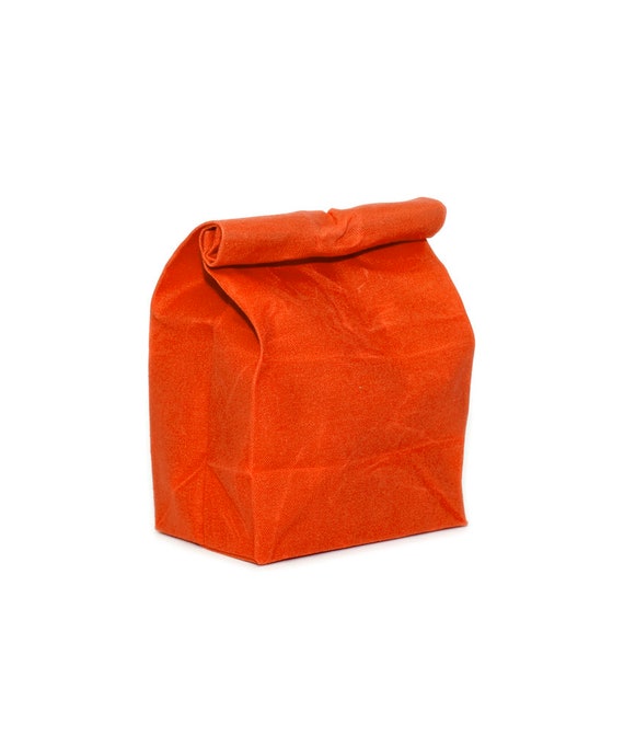 orange lunch bag
