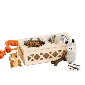 Small Pet Bowl // Apple Crate // Milk Crate Dog Dish // Food Storage for Pets // Cat Feeder image 2