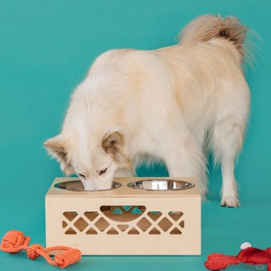 Medium Pet Bowl // Apple Crate // Milk Crate Dog Dish // Food Storage for Pets // Cat Feeder image 3