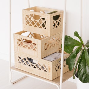 Standard Browser Wooden Milk Crate // Vintage Inspired Milk Crate // Replica Milk Crate image 4