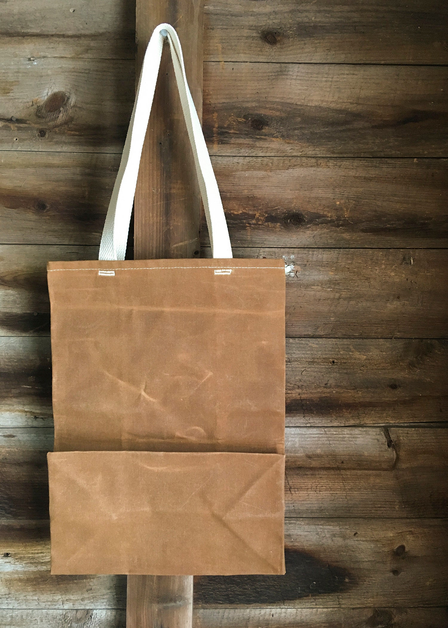 Grocery Tote // Waxed Canvas Bags // Reusable Grocery Bag // Etsy