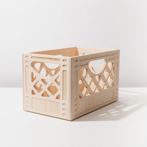 Standard Browser Wooden Milk Crate // Vintage Inspired Milk Crate // Replica Milk Crate image 3