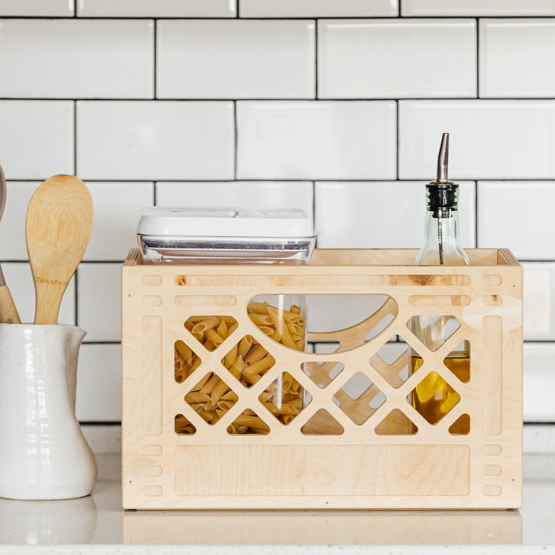 Standard Browser Wooden Milk Crate // Vintage Inspired Milk Crate // Replica Milk Crate image 7