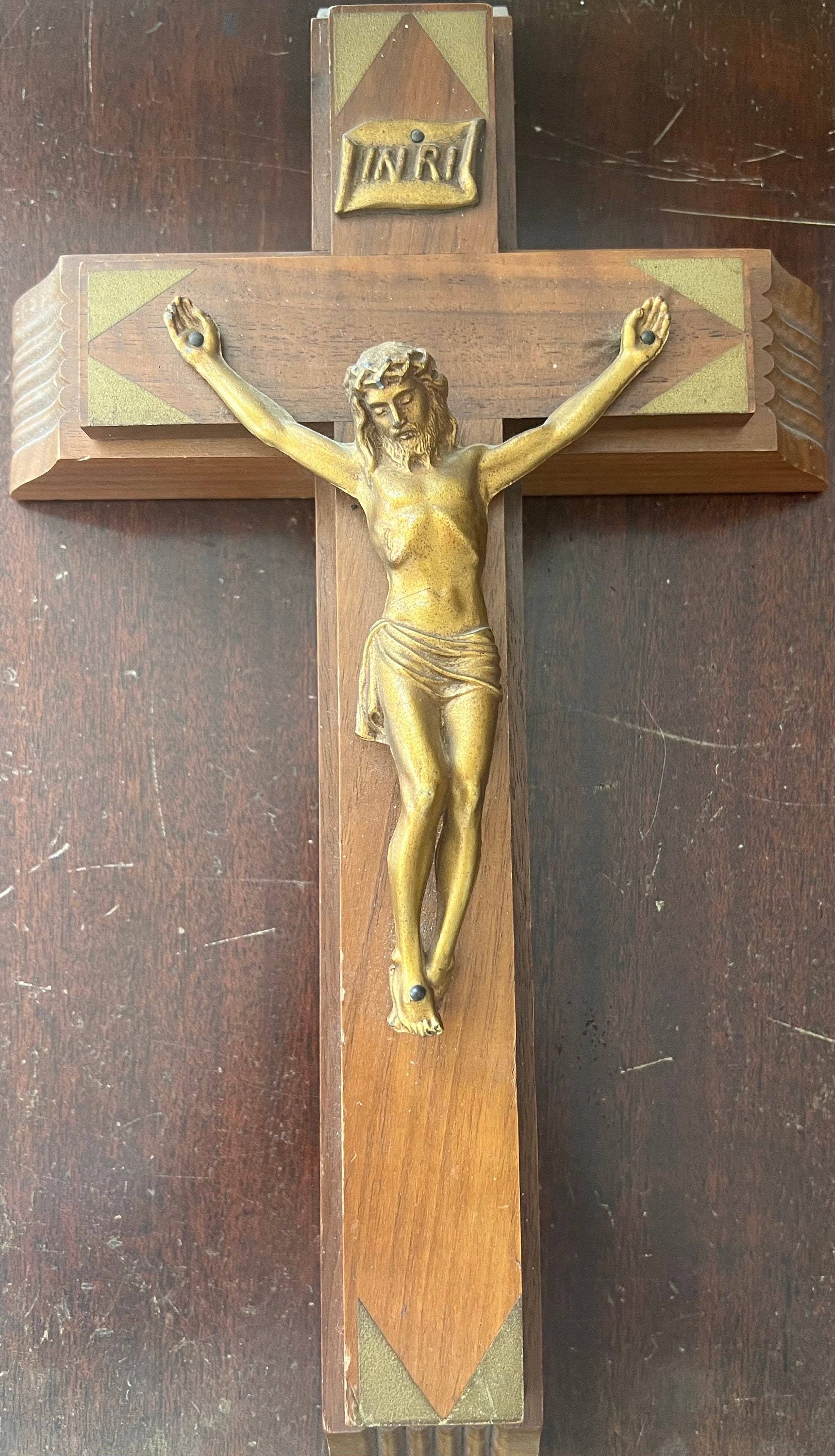 Last Rites Crucifix With Candles, Holy Water, Wall Hanging, Christ ...