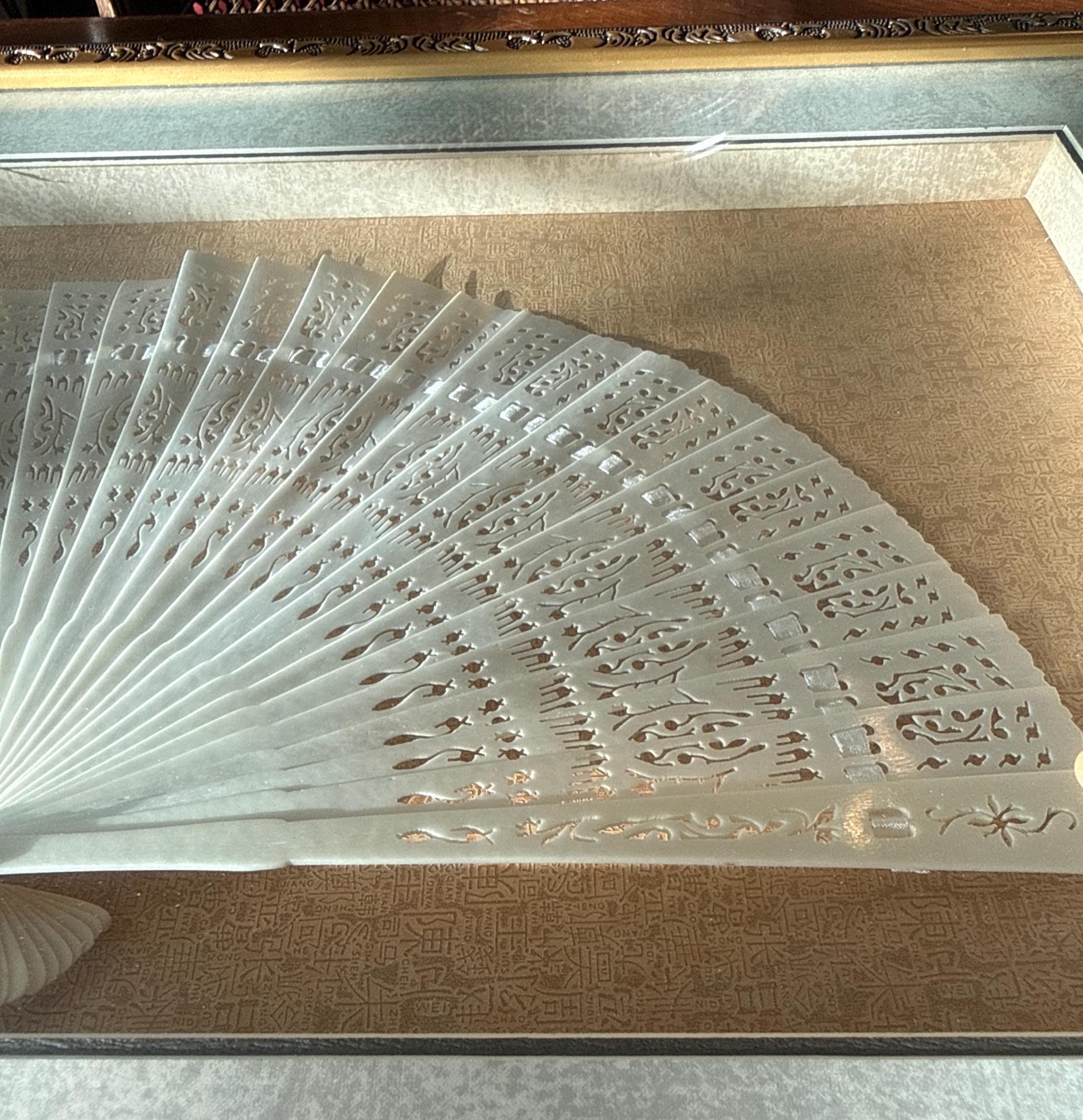 Fan Shadow Box Vintage Ornate Framed Chinese Fan, Shadow Box Decor - Etsy