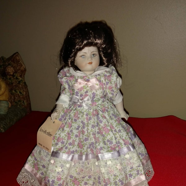 Vintage 10" Porcelain Doll from Italy "Le Stelline"