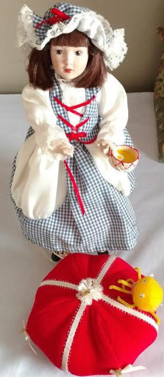 little miss muffet porcelain doll