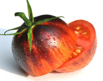 Gargamel Tomato - Beautiful Tomato - Heirloom Tomato - Striped Tomato - Rare Tomato