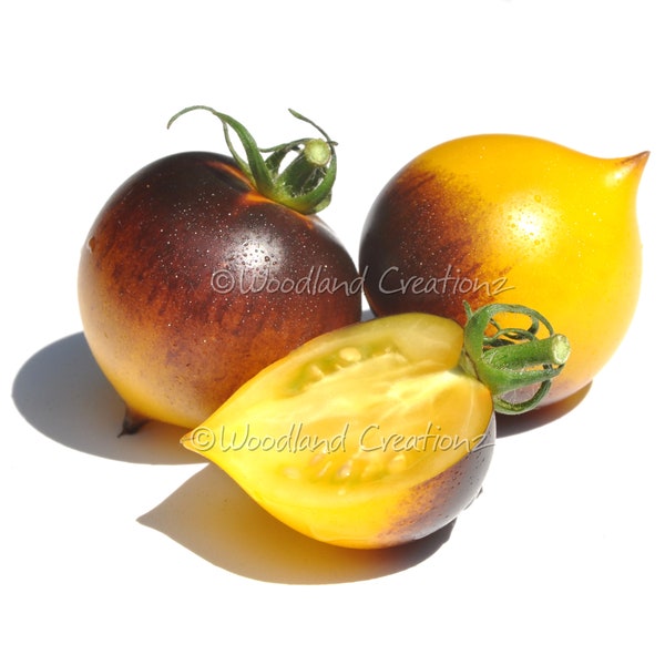 H-34 Gelb Tomato Seeds - Belle Coeur - Beautiful Tomato - Large Cherry Tomato - Yellow Gold Tomato