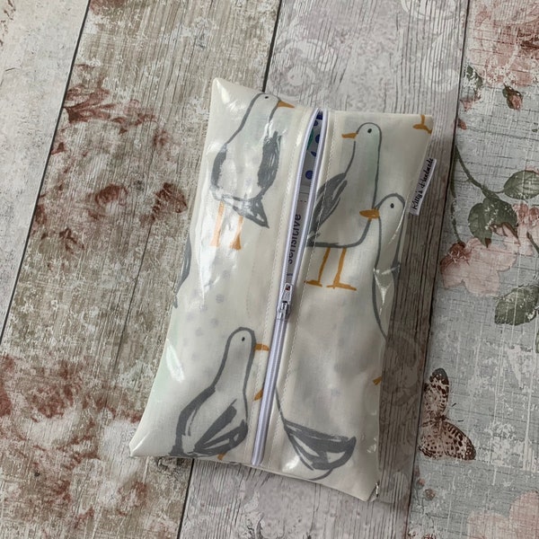 Babywipe holder, baby wipe bag, babywipe pouch, baby bag, seagull