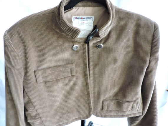 2 pc Yves Saint Laurent Rive Gauche Corduroy Suit