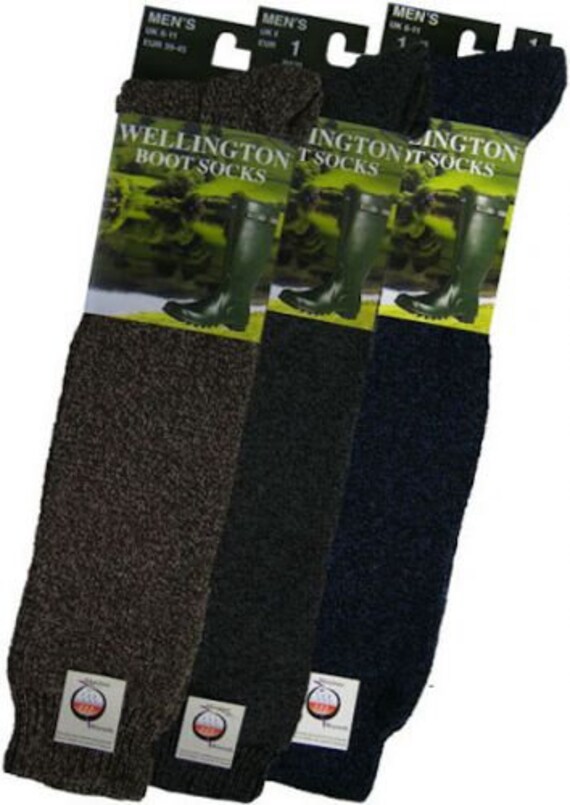 Wool Long Hose Wellington Boot Socks 