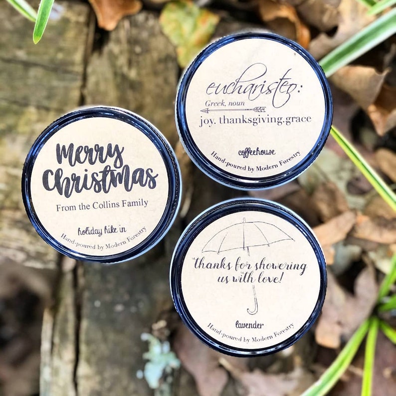 Mason Jar Candle Unique Candle Gratitude Jar Mindfulness Gift Top Selling Items Candle Gift Set Garden Mint