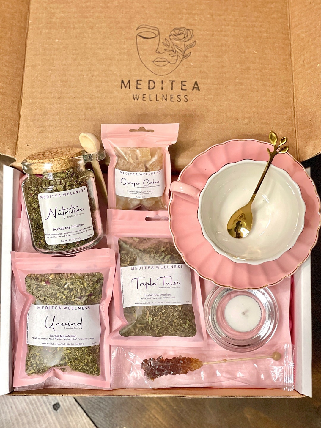 Signature Wellness Tea Gift Box – Organic Tea Ritual Set With Cup ...
