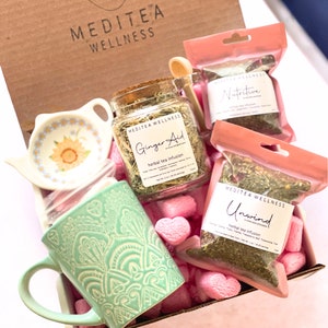 Organic Loose Leaf Tea Gift Set – Beginner Tea Box with Mug