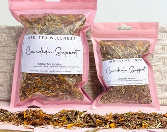 Candida Support Tea Loose Leaf Herbal Tea with Pau D'Arco & Oregano