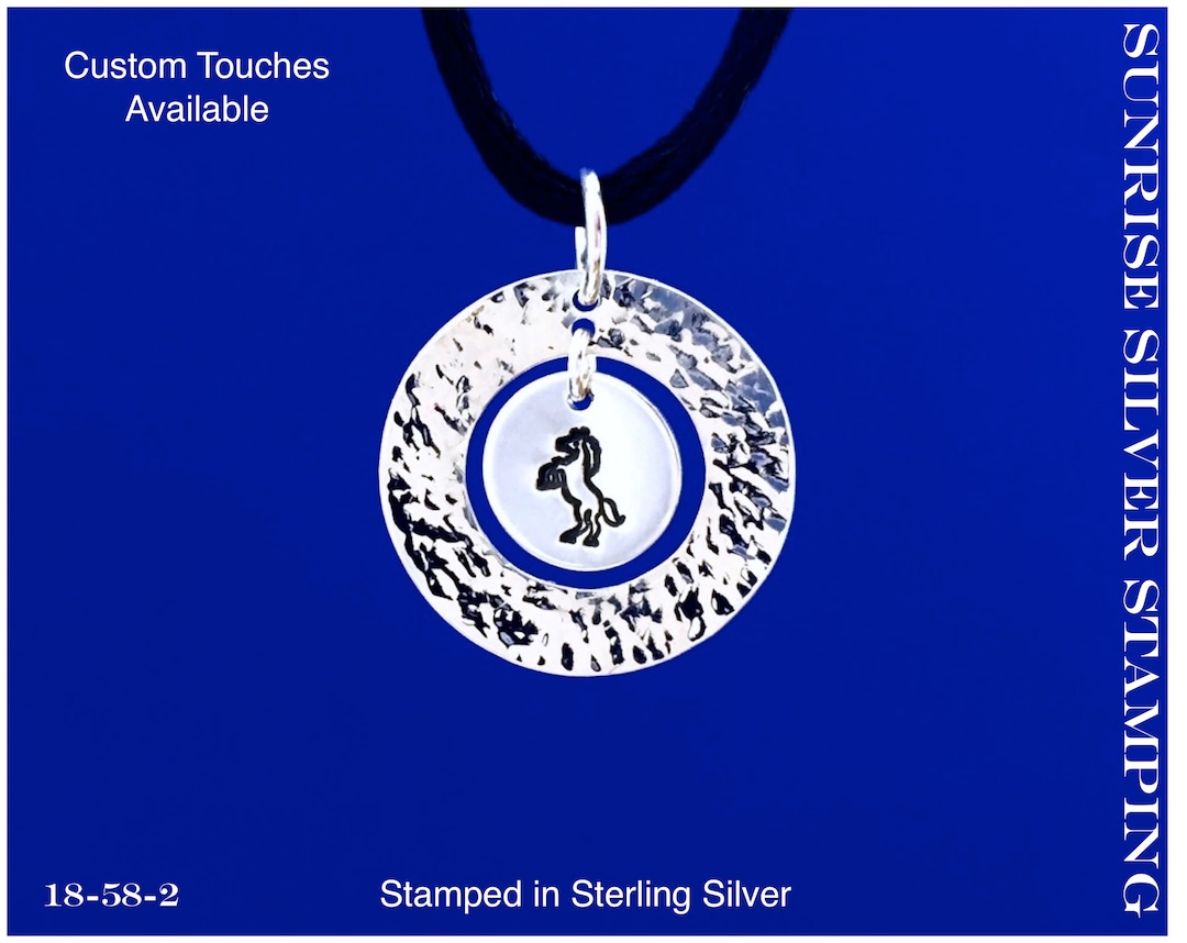 Horse Necklace Sterling Silver Equestrian Jewelry Horse Lover Jewelry
