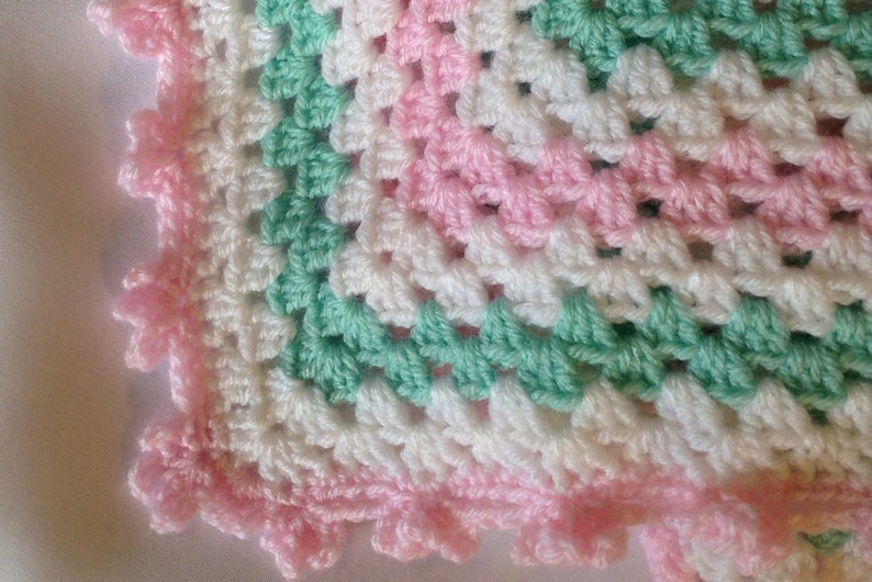 Handmade Crocheted Bunny Comforter Snuggle Blanket Lovey Baby Gift Baby Shower Blanket Rabbit