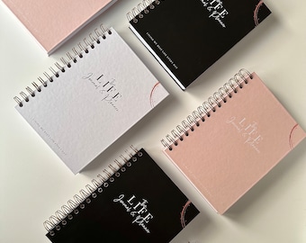 The LIFE Journal & Planner | A5 | Gratitude and wellness journal | Monthly, weekly, daily planner | Undated | Gift | Mums | Her