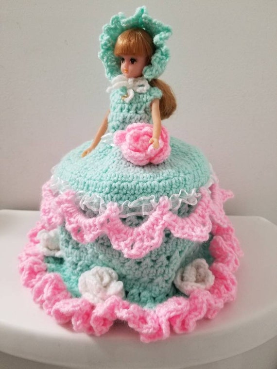 crochet toilet roll doll