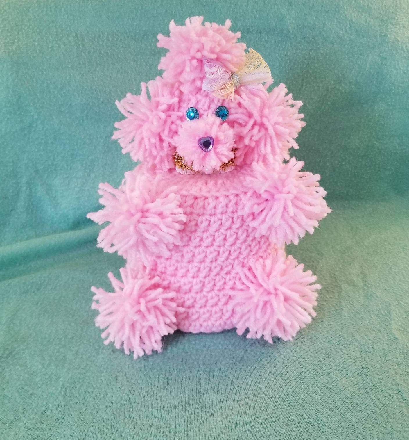 Vintage Style Crochet Poodle Toilet Paper Cover Etsy