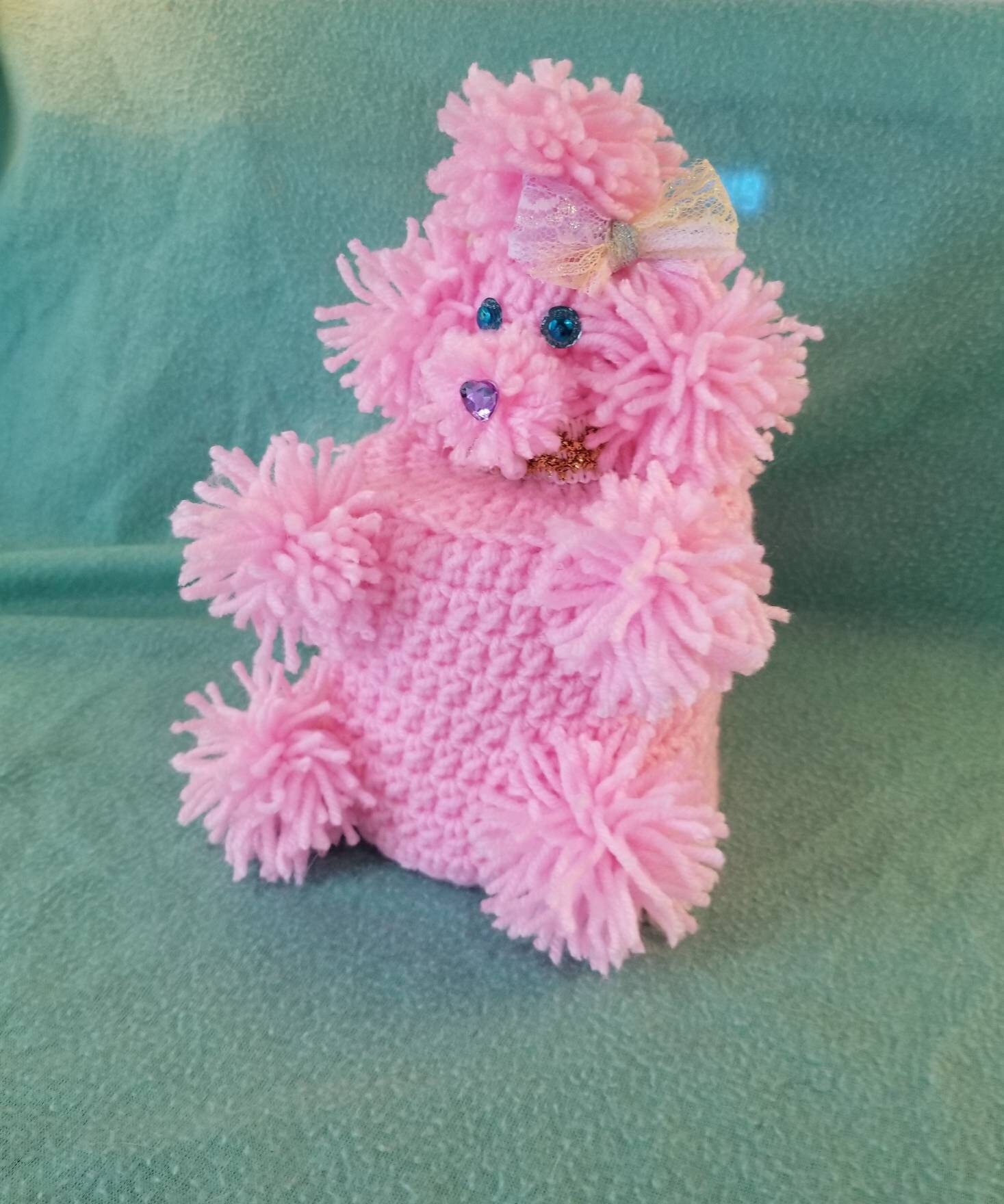 Vintage Style Crochet Poodle Toilet Paper Cover Etsy