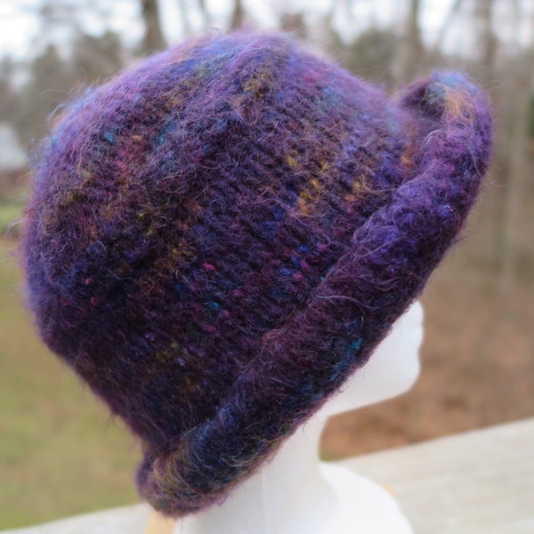 Felt Hat, Felted Knit Women's Winter Bucket Hat, felted hat, womens felt hat