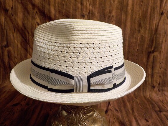 Biltmore Toyo Straw Fedora Large, 7 3/8 - image 2