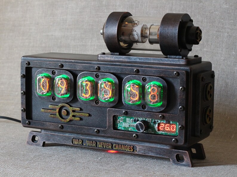 Nixie tube clock Fallout 2 one spare tube Etsy