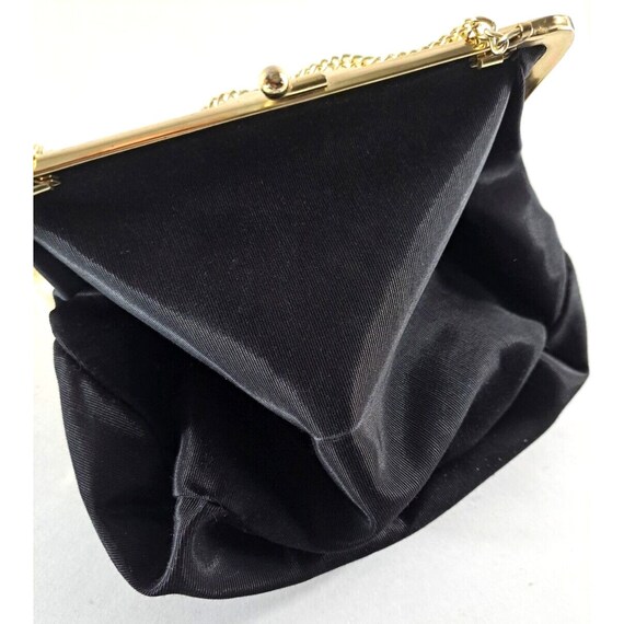 Vintage Handbag Clutch Wristlet Rhinestone Kiss C… - image 6