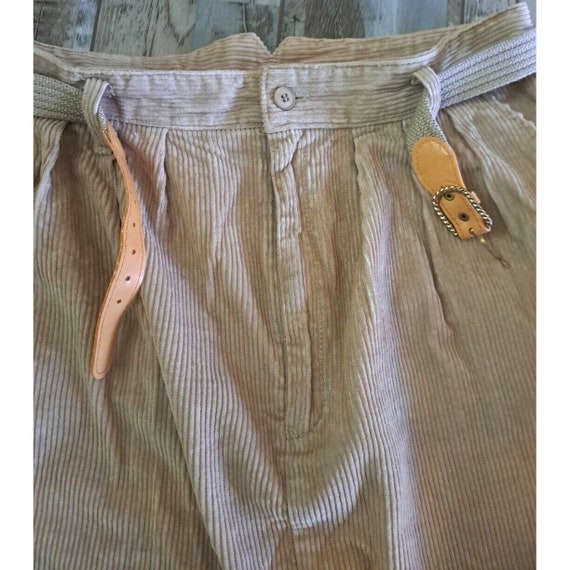 Vintage Hunters Glen Womens Corduroy Skirt W Belt… - image 4