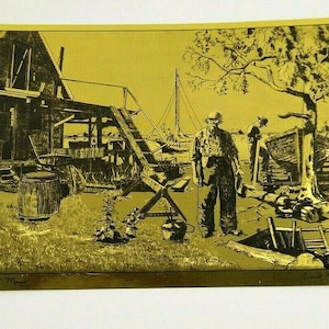Lionel Barrymore Gold Ätzdruck Punkt Mugu 8 X 6 Hafen Boote Matte Kein Rahmen