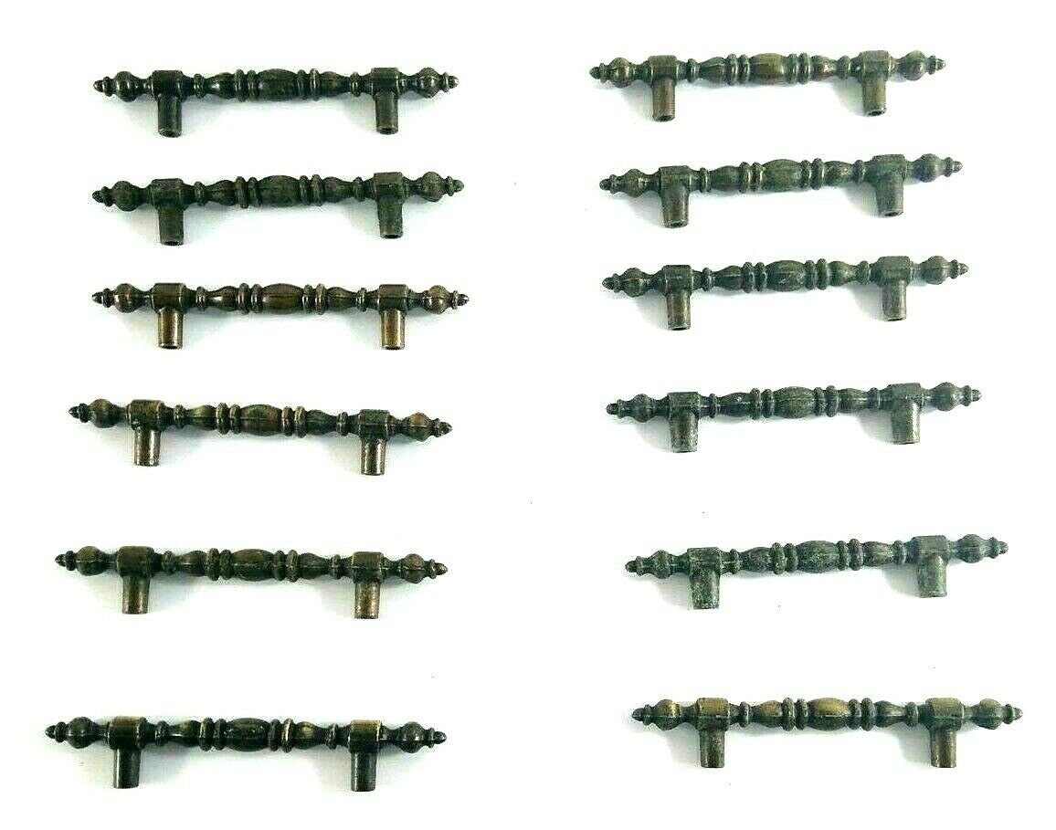 Cajón de latón vintage tira de las perillas del gabinete | Etsy