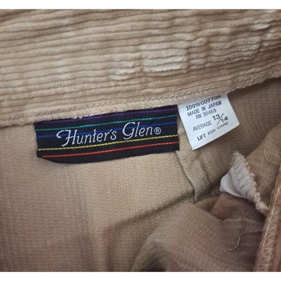 Vintage Hunters Glen Womens Corduroy Skirt W Belt… - image 5
