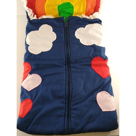 VTG Baby Swaddle Sleep Sack Blanket Quilt Zip Up … - image 3