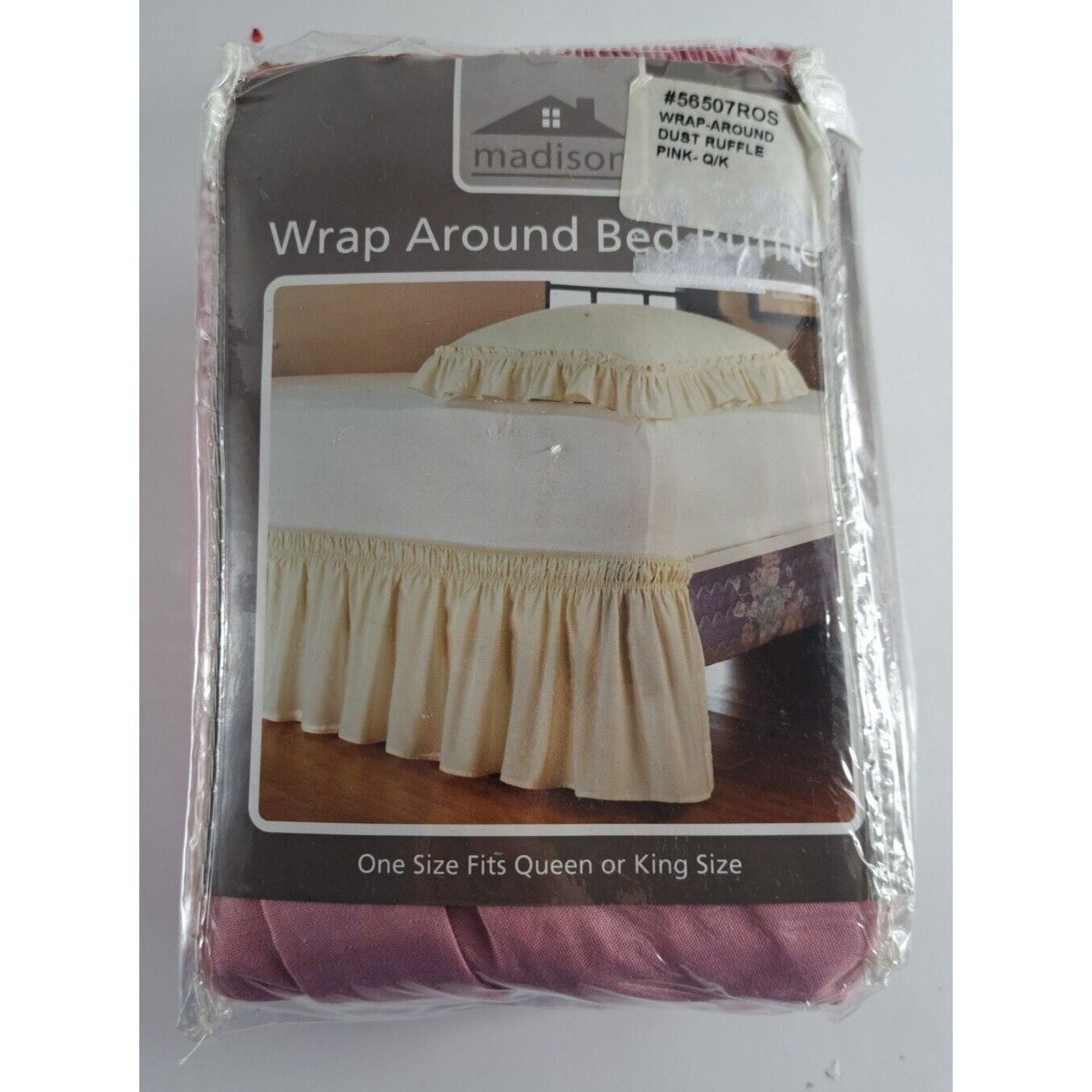 Vintage Wrap Around Bed Skirt Ruffle Dusty Pink NEW NOS Queen Etsy