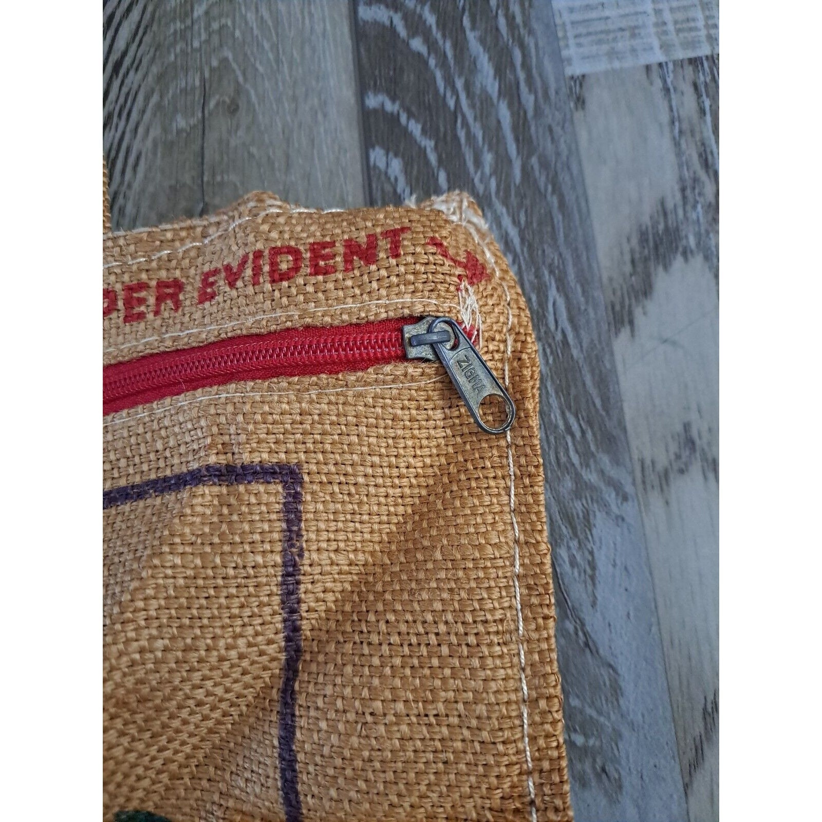 Jute Cloth Rice Sack Royal Basmati Bag Handles Zipper 15x13