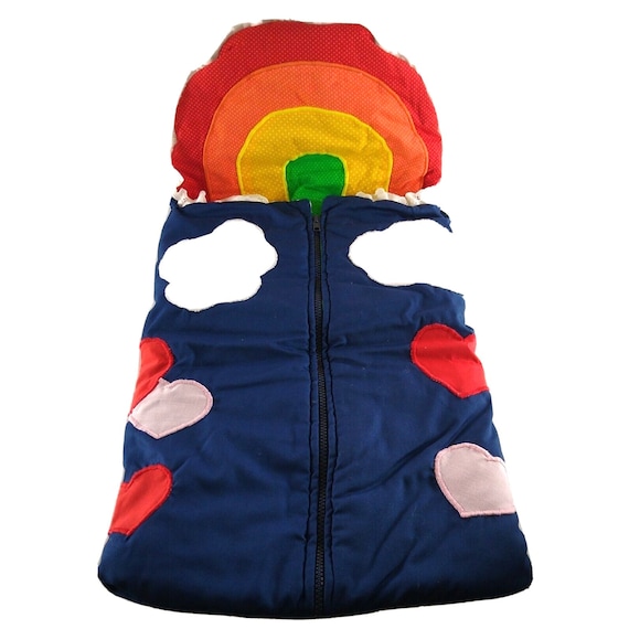 VTG Baby Swaddle Sleep Sack Blanket Quilt Zip Up … - image 1