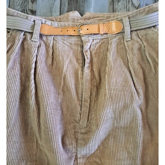 Vintage Hunters Glen Womens Corduroy Skirt W Belt… - image 2