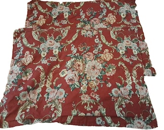 Ralph Lauren Danielle Marseilles Pillow Shams Standard French Countryside Red